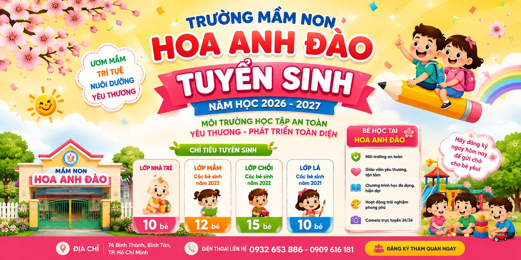 Trường Mầm Non Hoa Anh Đào